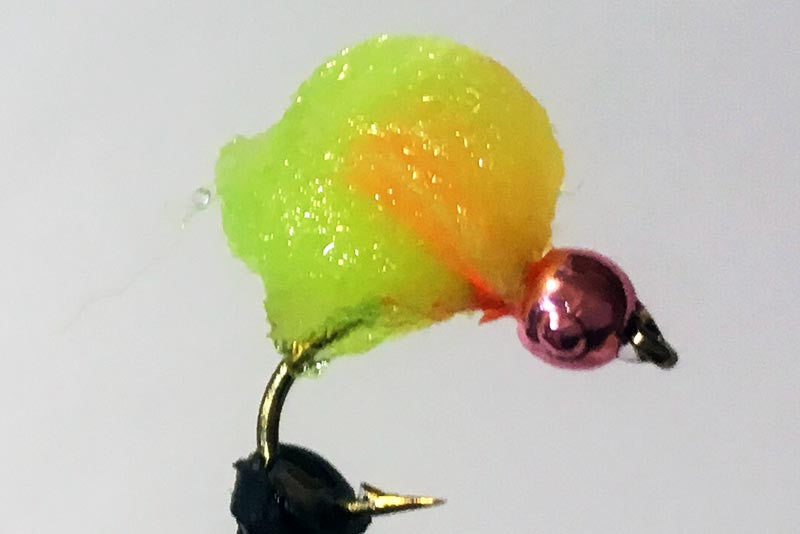3-minute fly: Tie Blood's Blood Dot Egg.
