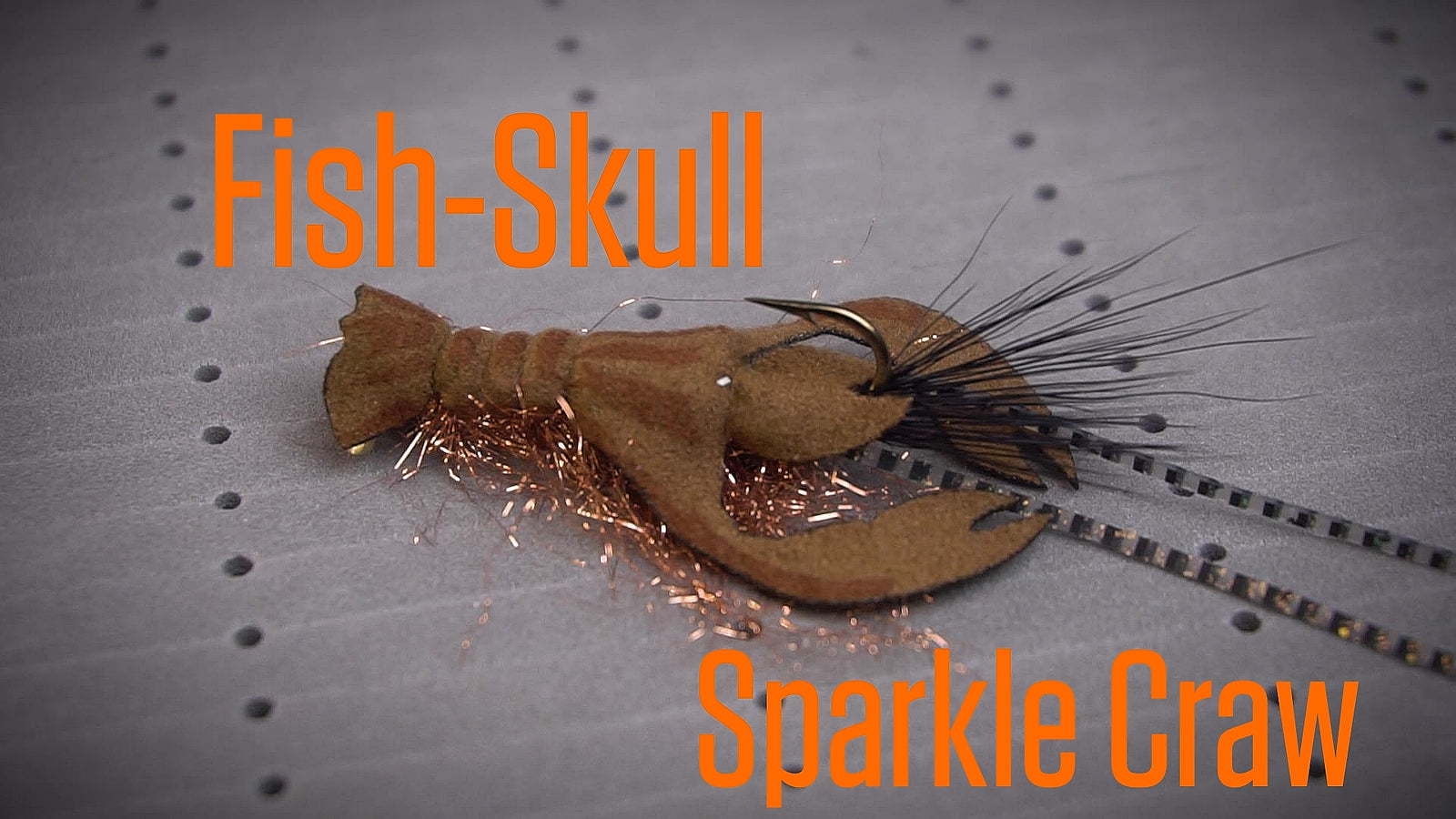Fly Tying Tutorial: Fish-Skull Sparkle Craw