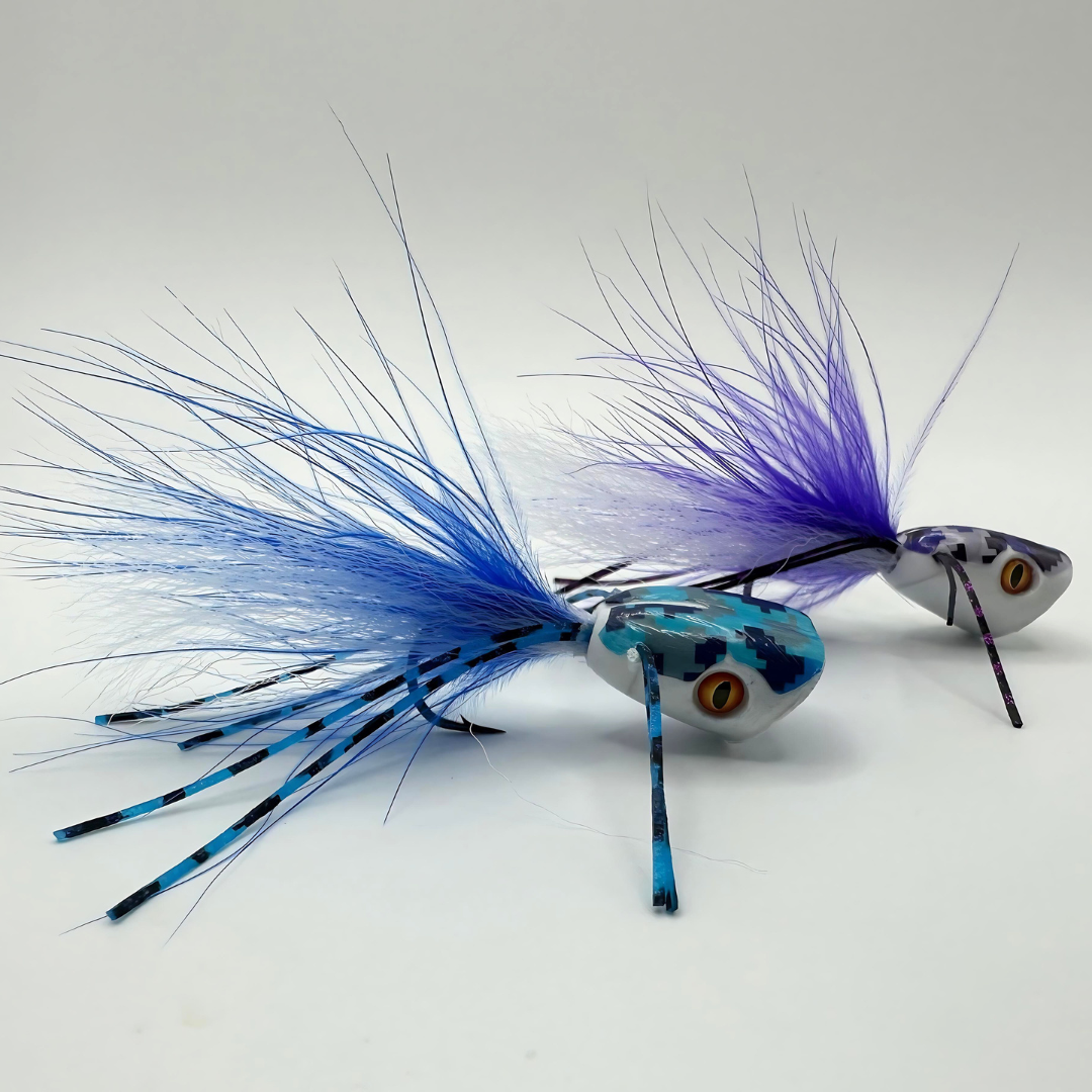 Get Ready to Dominate the Waters with the New Surface Seducer Double Barrel Camo Bass Bug Popper