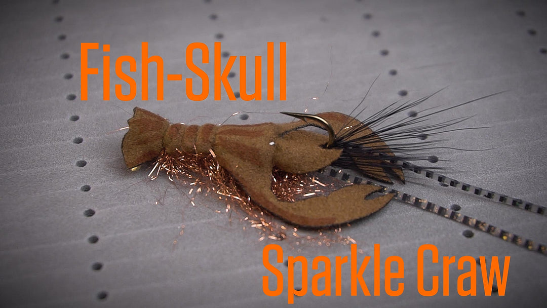 Fly Tying Tutorial: Fish-Skull Sparkle Craw