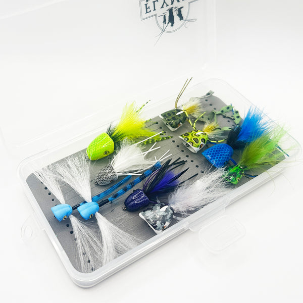 Double Barrel Bass Popper Selection (10-Fly)