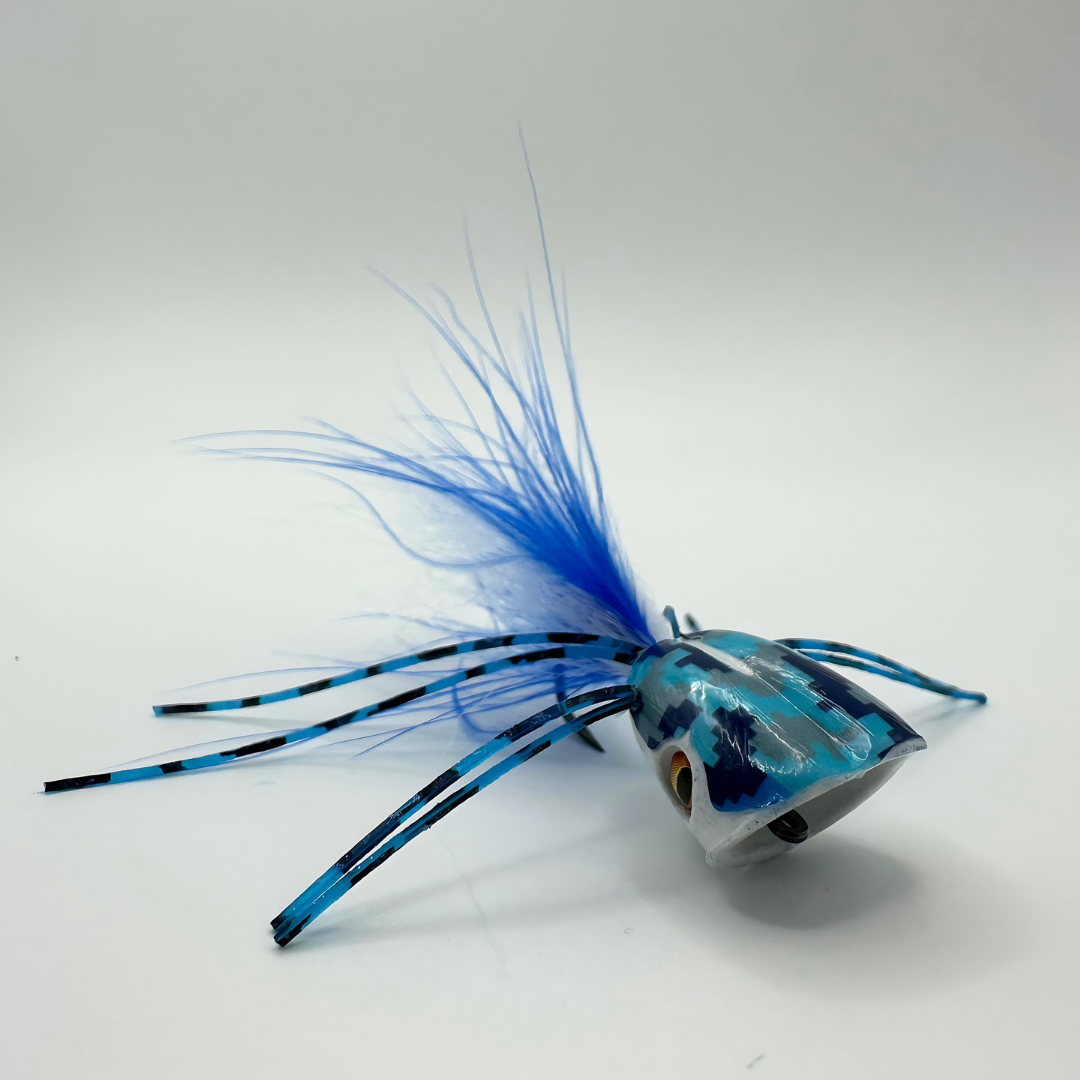 Surface Seducer® Double Barrel Camo Bass Bug popper - Flymen Fishing ...