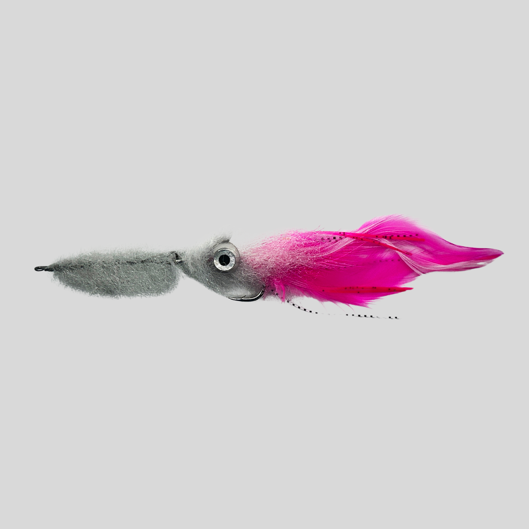 calamari fishing lure Squid 5lB Squid are generally more appeal to lower wavelength light FS Calamari Squid - Flymen