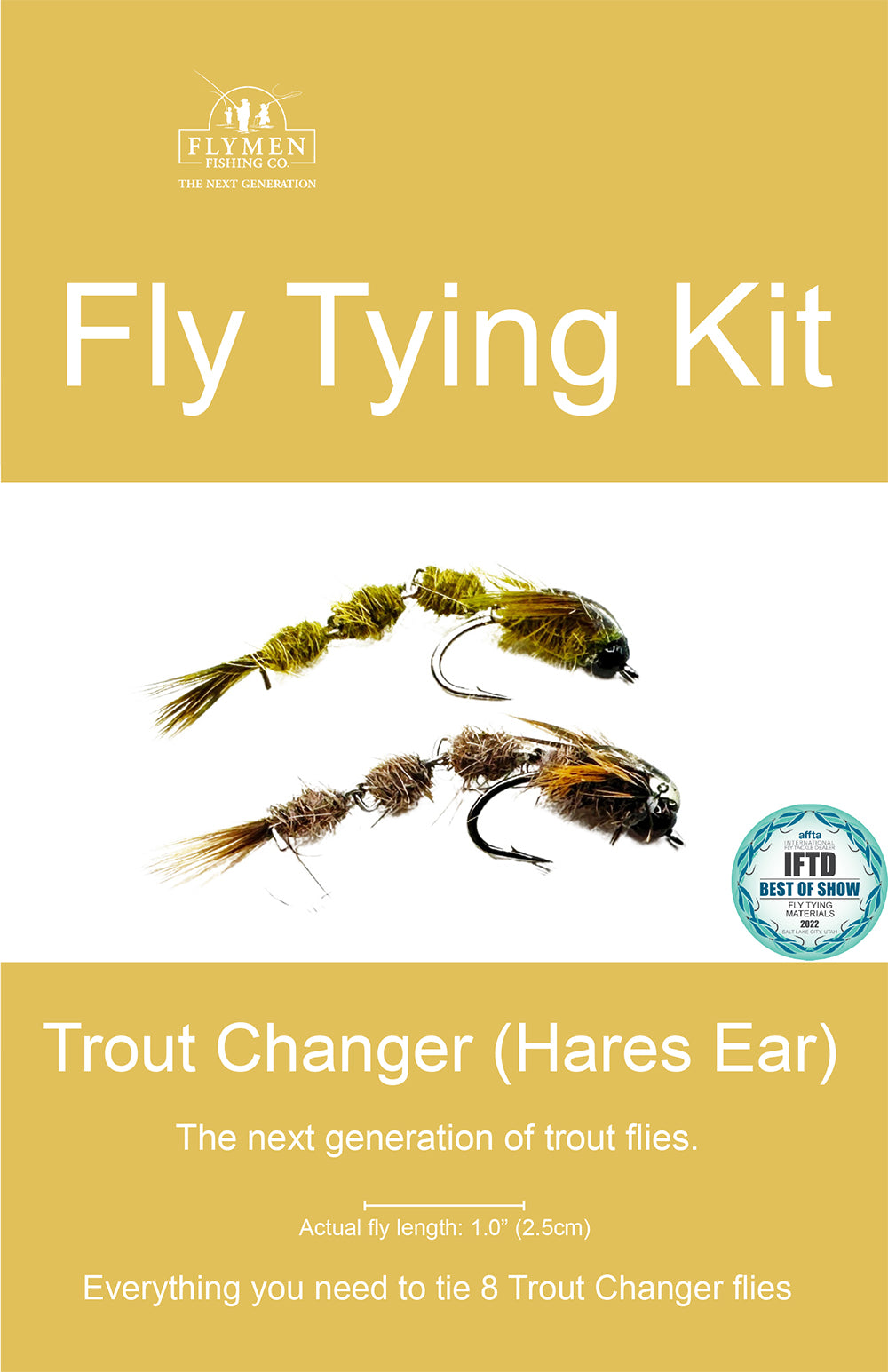 best fly fishing lure tying kit Fly Tying Kit: Trout Changer (Hares Ear)