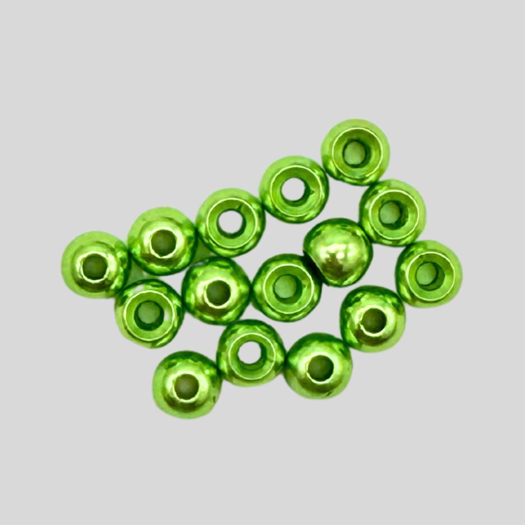 brass beads for fishing lures Nymph-Head FlyColor Brass Beads 5/32 Caddis Green