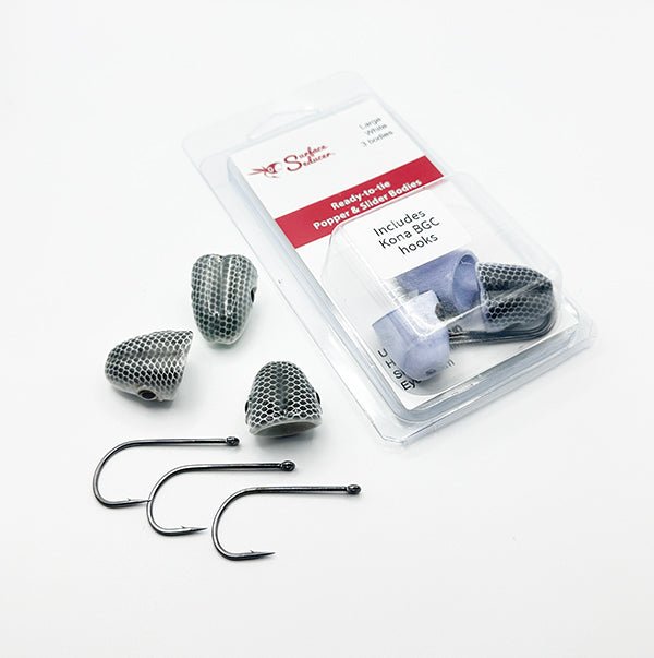 Surface Seducer® READY-TO-TIE popper bodies