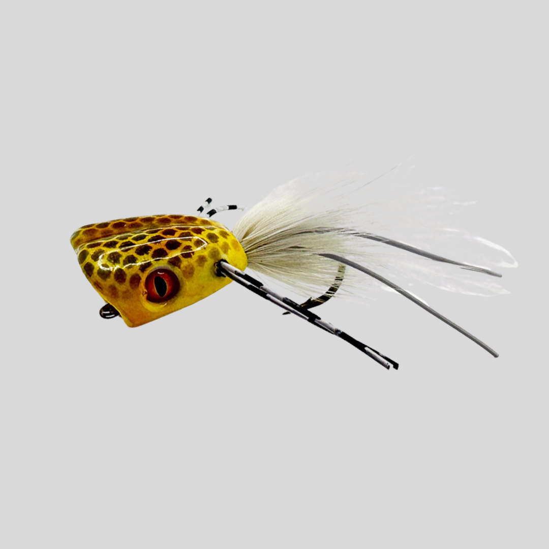 Surface Seducer Double Barrel Bass Bug popper #6 / Orange