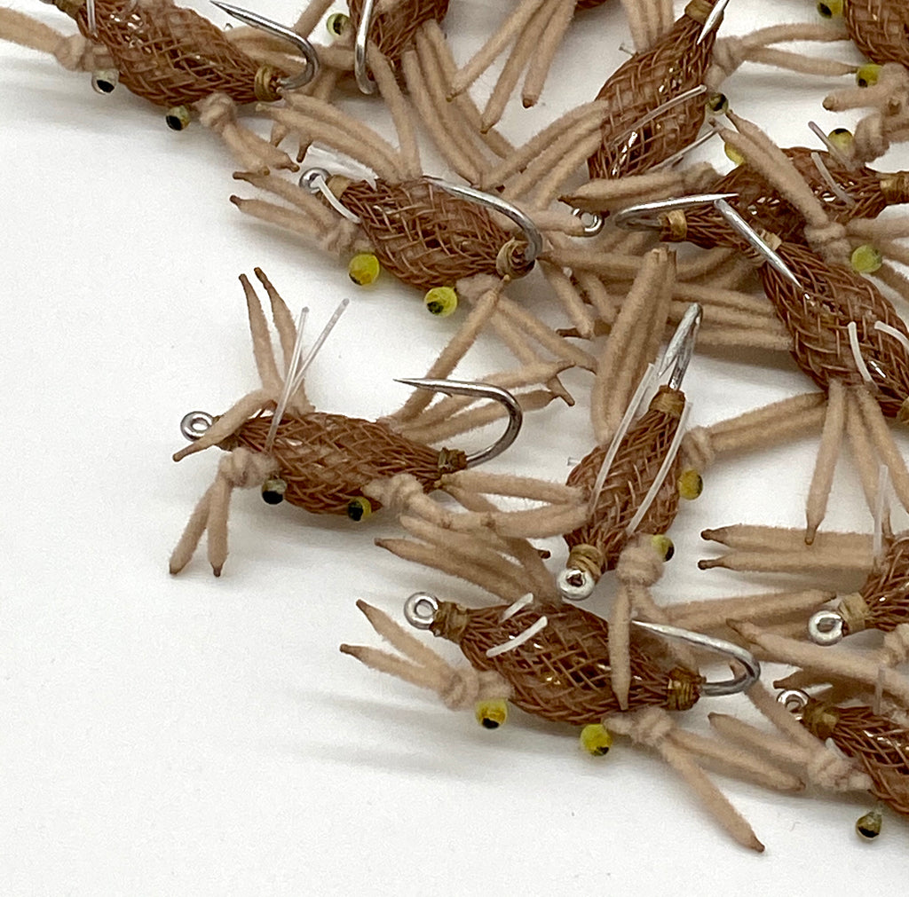 Slot Car Fly Mosche Da Pesca In Acqua Salata, Granchio Flexo Marrone Taglia 6 Per Pesce Osso Slot Car Fly Mosche Da Pesca In Acqua Salata, Granchio Flexo Marrone Taglia 6 Per Pesce Osso