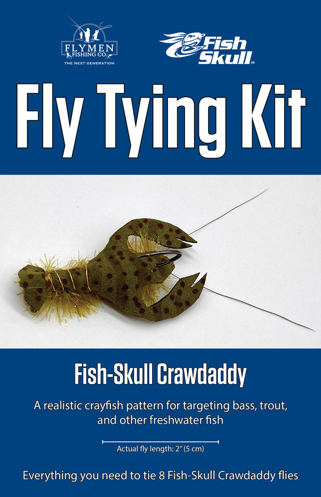 Fly Tying Kit: Fish-Skull Crawdaddy - Flymen Fishing Company