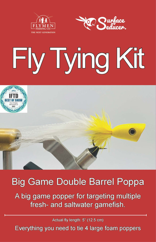 vertegenwoordiger Ademen Konijn NEW Fly Tying Kit: Big Game Double Barrel Poppa – Flymen Fishing Company