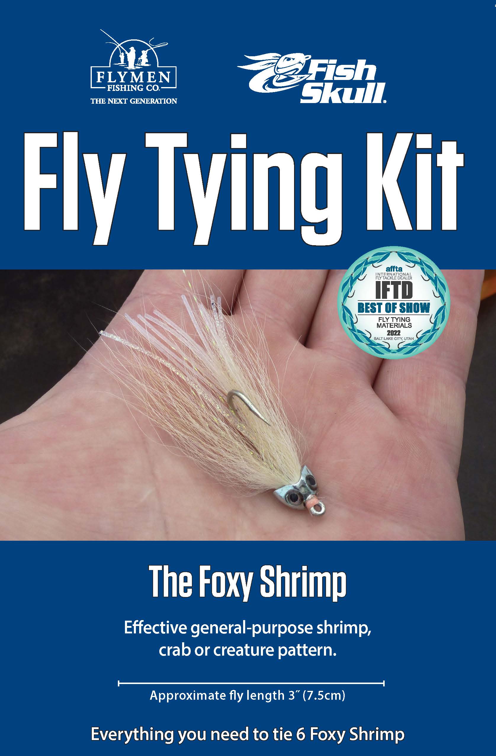 Fly Tying Kit: Fish Skull Foxy Shrimp Flymen Fishing Company