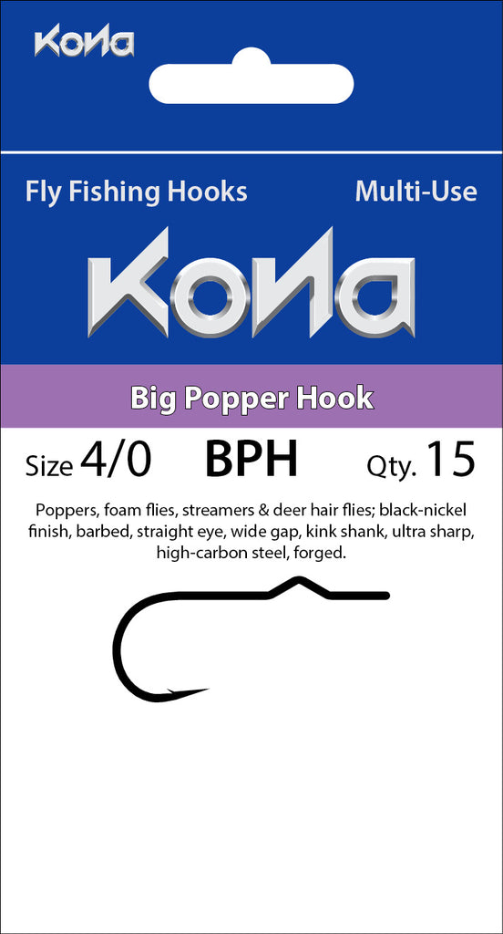 Kona Big Popper Hook (BPH) - Flymen Fishing Company