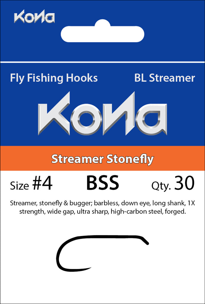 Kona Barbless Streamer Stonefly (BSS) hook