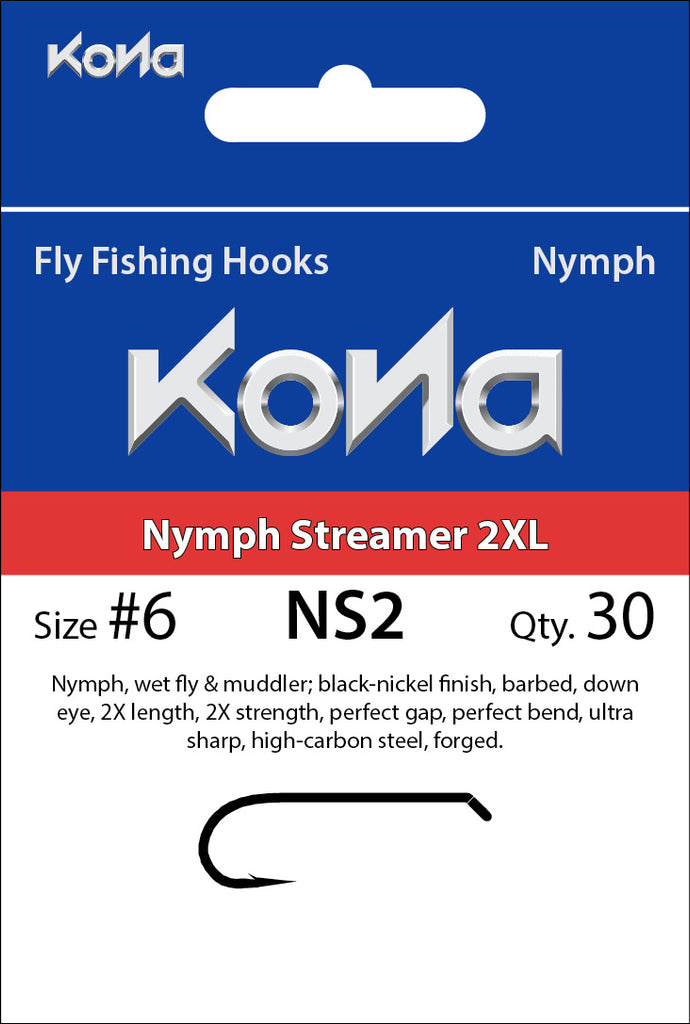 Kona Nymph Streamer 2XL (NS2) hook - Flymen Fishing Company