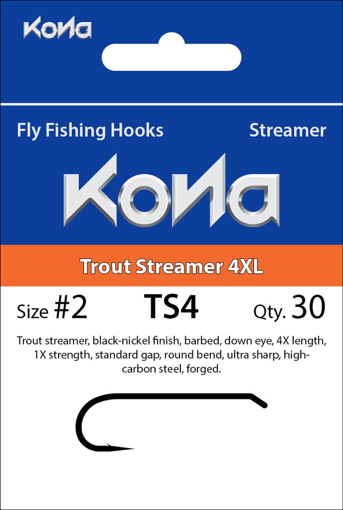 Kona Trout Streamer 4XL (TS4) hook