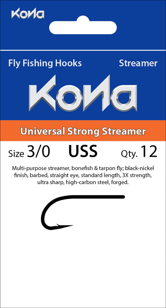 Kona Universal Strong Streamer (USS) hook - Flymen Fishing Company