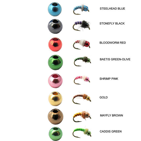 Nymph-Head® FlyColor™ brass beads - Flymen Fishing Company
 - 1