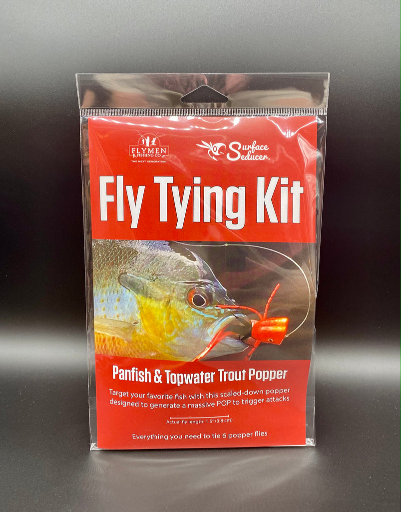 Fly Tying Kit: Surface Seducer Panfish & Topwater Trout Popper - Flymen ...